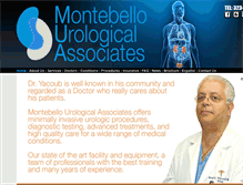 Tablet Screenshot of montebellourologicalassociates.com